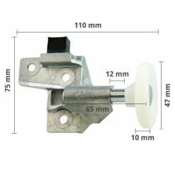 Hörmann Rollenhalter Mit Laufrolle Und Puffer, Rechts -Sonax Geschäft 1084004 hoermann rollenhalter mit laufrolle und puffer rechts masse