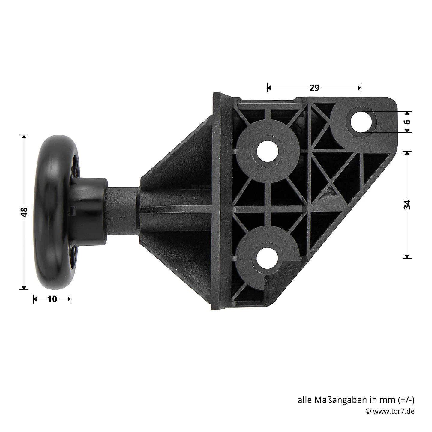 Hörmann EcoStar Rollenhalter Mit Laufrolle, Rechts 6 Hörmann EcoStar Rollenhalter Mit Laufrolle, Rechts – Bild 6