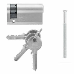 Hörmann Profil-Halbzylinder, 45,5 + 10 Mm, Links, TS 16 -Sonax Geschäft 3014860 hoermann profil halbzylinder 45 5 10 mm links ts 16 lieferumfang