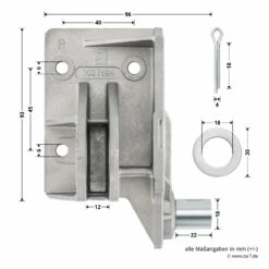 Hörmann Aufsetzstück, Beschlagsart N, Rechts -Sonax Geschäft 3027694 hoermann aufsetzstueck beschlagsart n rechts bemassung 1