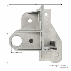 Hörmann Aufsetzstück, Beschlagsart N, Links -Sonax Geschäft 3027708 hoermann aufsetzstueck beschlagsart n links bemassung 2