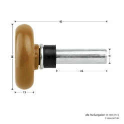 Hörmann Laufrolle Mit Gleitlager Und Distanzhülse, Braun -Sonax Geschäft 3028003 hoermann laufrolle mit gleitlager und distanzhuelse braun masse