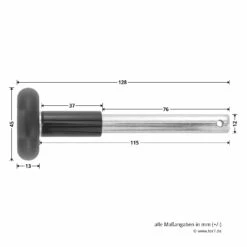 Hörmann Laufrolle Mit Kugellager Und Splintbohrung -Sonax Geschäft 3040122 hoermann laufrolle typ ks kugellager splintbohrung verzinkt bemassung