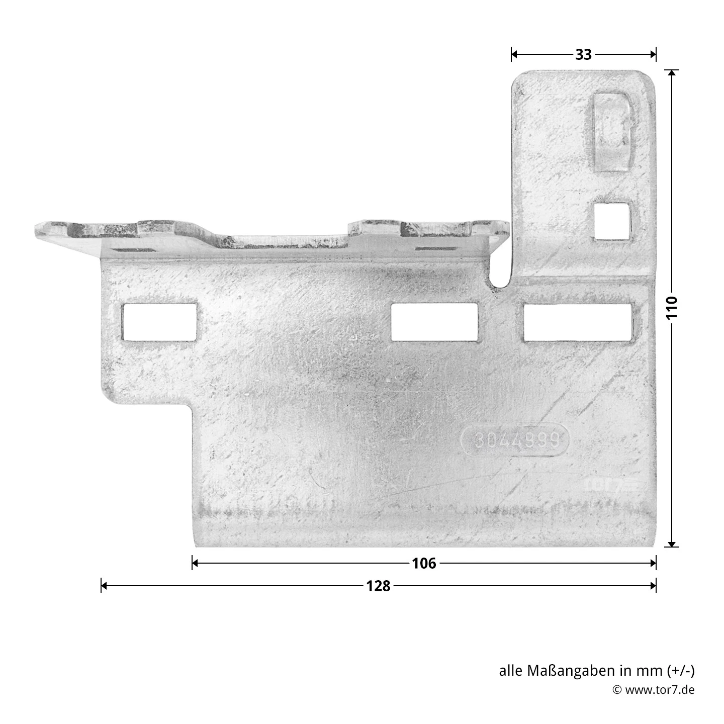 Hörmann Knotenblech, Beschlag L, Ausführung Links, Baureihe 30 4 Hörmann Knotenblech, Beschlag L, Ausführung Links, Baureihe 30 – Bild 4