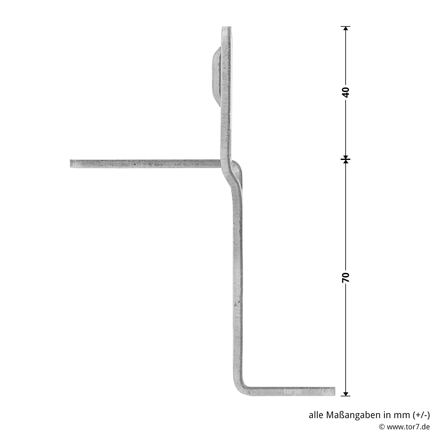 Hörmann Knotenblech, Beschlag L, Ausführung Links, Baureihe 30 6 Hörmann Knotenblech, Beschlag L, Ausführung Links, Baureihe 30 – Bild 6