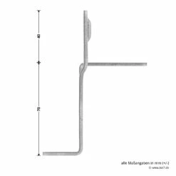 Hörmann Knotenblech, Beschlag L, Ausführung Rechts, Baureihe 30 -Sonax Geschäft 3045000 hoermann knotenblech beschlag l ausfuehrung rechts baureihe 30 masse bild 3