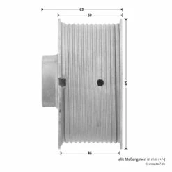 Hörmann Seiltrommel, Beschlag N, L, Rechts, Baureihe 20/30 -Sonax Geschäft 3093538 hoermann seiltrommel rechts fuer garagen sektionaltore br 30 masse seite