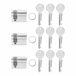 Hörmann Profilhalbzylinder, Gleichschließend, 3 Stück -Sonax Geschäft 436121 hoermann gleichschliessende profilhalbzylinder 3stueck lieferumfang