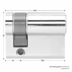 Hörmann Profilhalbzylinder, 30,5 + 10 Mm -Sonax Geschäft 436122 hoermann profilhalbzylinder gleichschliessend masse