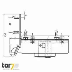 Hörmann Elektroschloss 24 V Als Pfeilerverriegelung Für Drehtore -Sonax Geschäft 436248 hoermann elektroschloss pfeilerverriegelung skizze