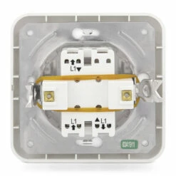 Hörmann Innentaster TUPS 2 Für Unterputzsender -Sonax Geschäft 436266 hoermann taster tups 2 rueckseite