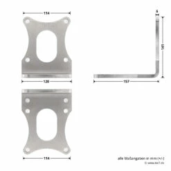 Hörmann Beschlags-Set VersaMatic, Edelstahlausführung 10 Hörmann Beschlags-Set VersaMatic, Edelstahlausführung -Sonax Geschäft 437018 hoermann beschlags set versamatic edelstahlausfuehrung antriebswinkel masse