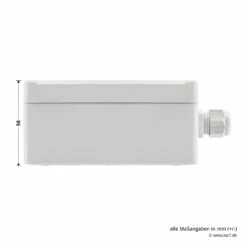 Hörmann 2-Kanal-Relais-Empfänger HER 2, 26,975 MHz -Sonax Geschäft 437265 hoermann 2 kanal relais empfaenger her 2 26975 mhz bemassung auswerteinheit seite