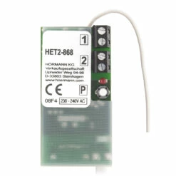 Hörmann 2-Kanal-Relais-Empfänger HET 2, 868 MHz -Sonax Geschäft 437485 hoermann 2 kanal relais empfaenger het 2 868 mhz platine rueckseite