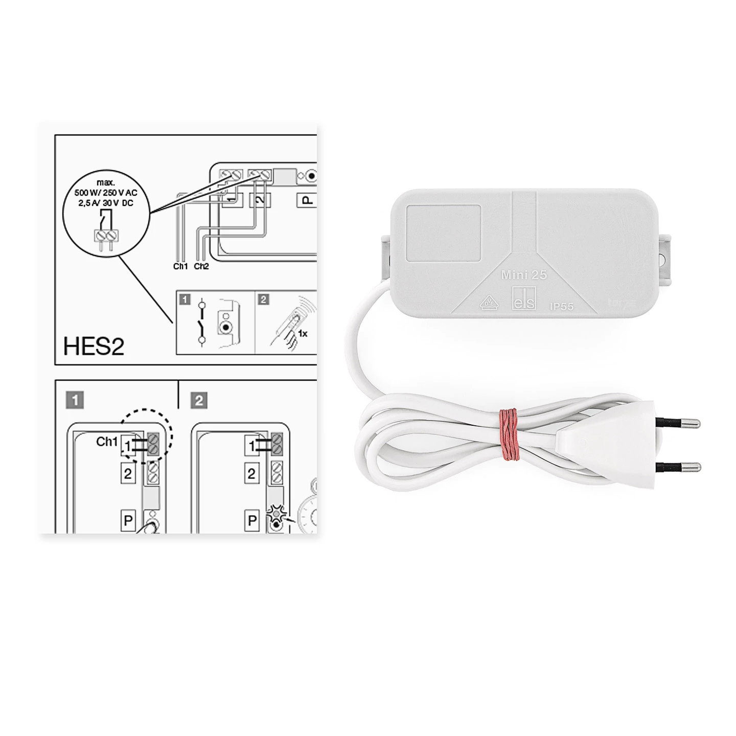 Hörmann 2-Kanal-Relais-Empfänger HES 2, 868 MHz, Funktion Ein Und Aus 4 Hörmann 2-Kanal-Relais-Empfänger HES 2, 868 MHz, Funktion Ein Und Aus – Bild 4