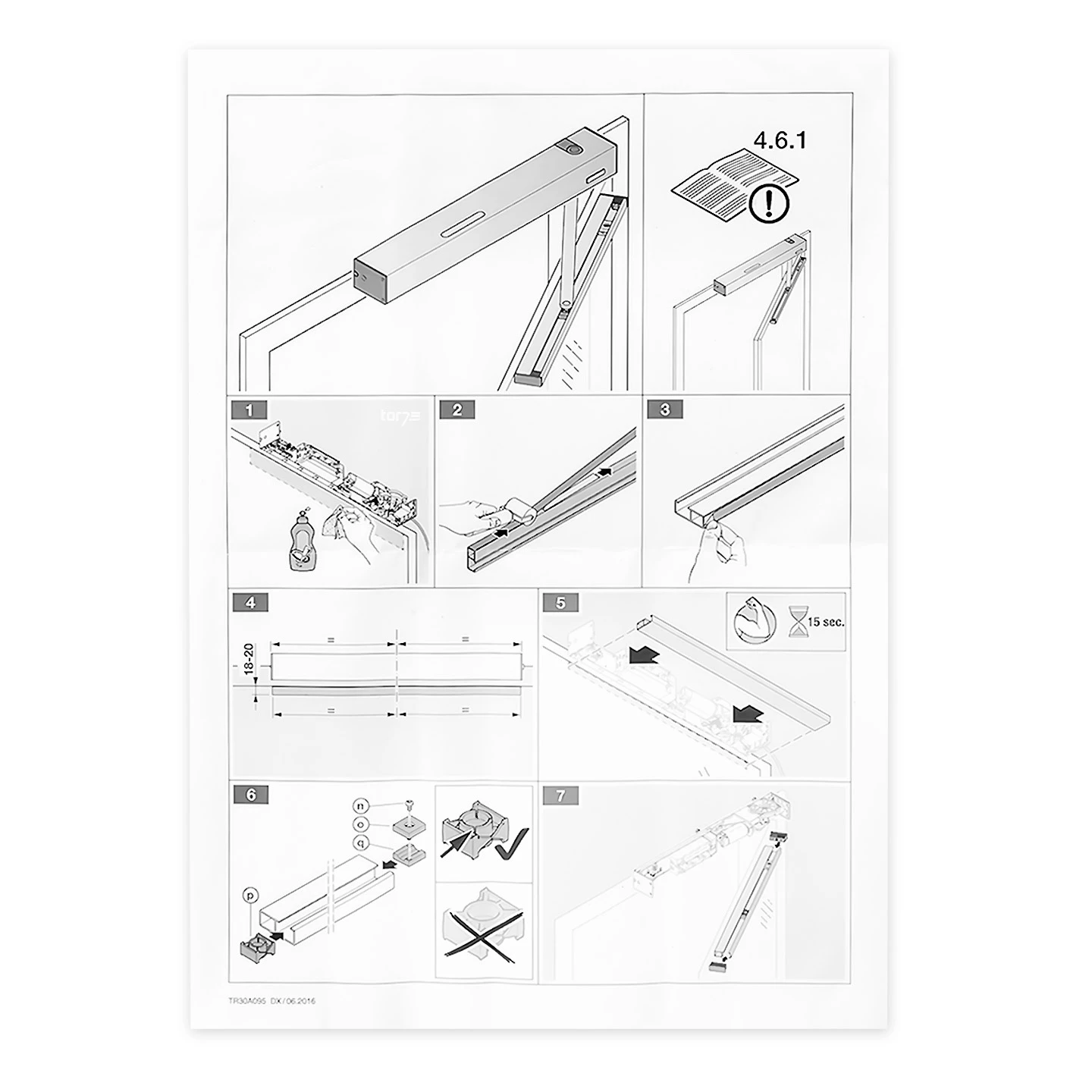 Hörmann Glastür Gleitschiene 554 Mm PortaMatic, Silber 5 Hörmann Glastür Gleitschiene 554 Mm PortaMatic, Silber – Bild 5