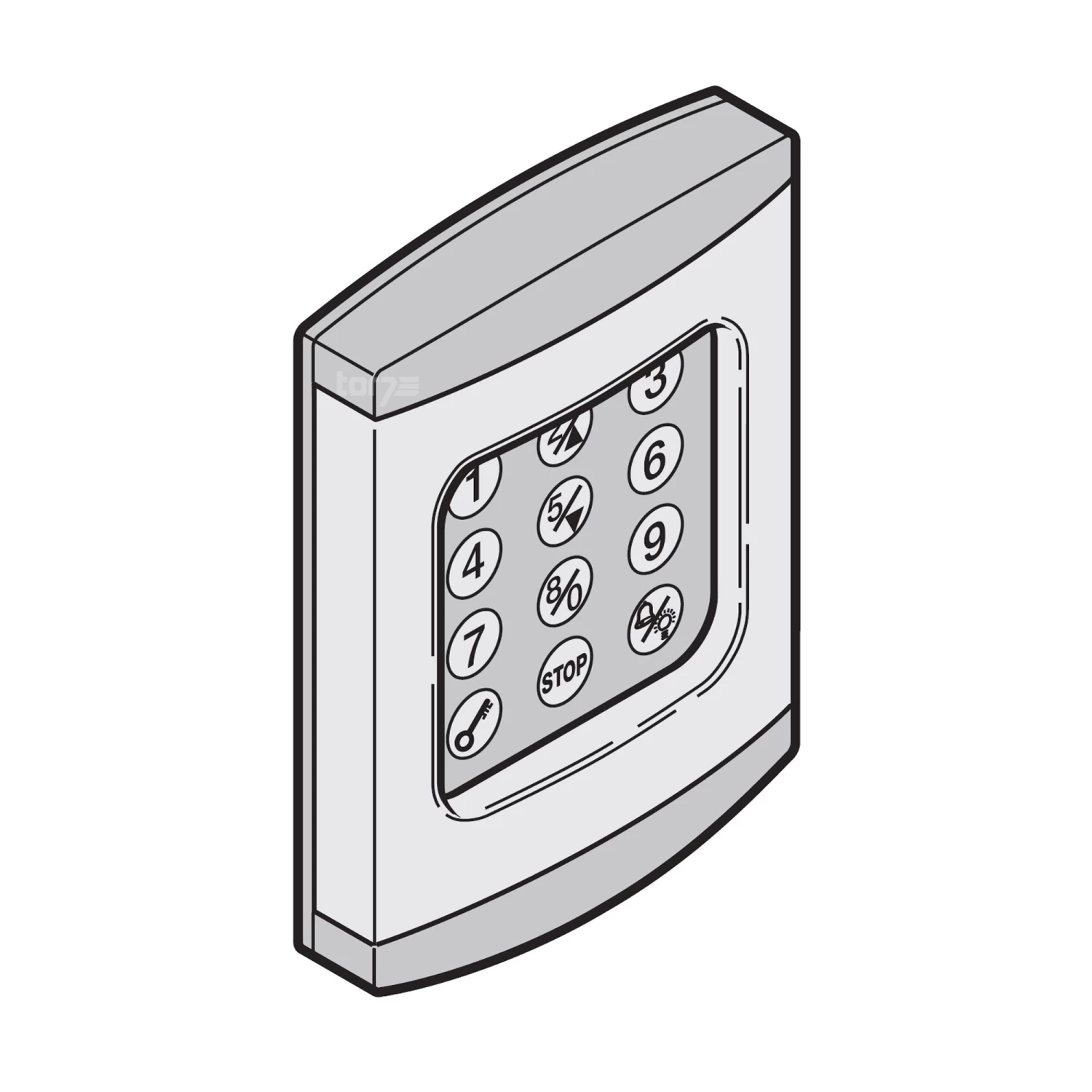 Hörmann Eingabeeinheit Beleuchtet, Für Codetaster CTR 1b Und CTR 3b 2 Hörmann Eingabeeinheit Beleuchtet, Für Codetaster CTR 1b Und CTR 3b – Bild 2