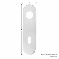 Hörmann Drückergarnitur D110 Kurzschild BB, Alu -Sonax Geschäft 449909 hoermann drueckergarnitur mit kurzschild bb gelocht alu schild masse