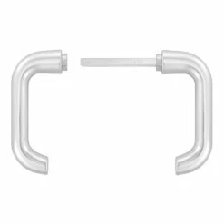 Hörmann Drückergarnitur D110 Kurzschild PZ, Alu -Sonax Geschäft 449910 hoermann drueckergarnitur mit kurzschild pz gelocht alu griffe