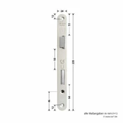Hörmann Einsteckschloss Mit Wechsel PZ Rechts, Dornmaß 65 Mm -Sonax Geschäft 450693 hoermann einsteckschloss mit wechsel pz re dornmass 65 mm stulp breite hoehe