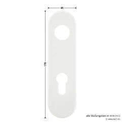 Hörmann FS Wechselgarnitur D110 Kurzschild PZ, Weiß -Sonax Geschäft 454688 hoermann fs wechselgarnitur d 110 pz kurzschild polyamid weiss gleitlager schild breite hoehe