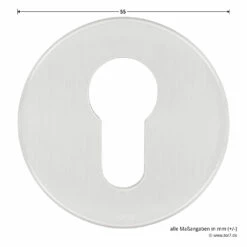 Hörmann FS Wechselgarnitur D110 Rosette PZ, Edelstahl -Sonax Geschäft 454742 hoermann fs wechselgarnitur d110 pz rosette edelstahl gleitlager durchmesser