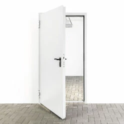 Hörmann Brandschutztür T30 H3-1 OD -Sonax Geschäft 460478 hoermann feuerschutztuer t30 h3 1 od geoeffnet