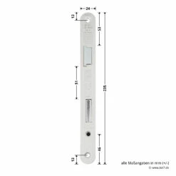 Hörmann Panikschloss ECO 112, Funktion D, Auswärts -Sonax Geschäft 478765 hoermann panikschloss eco 112 funktion d auswaerts links masse stulp
