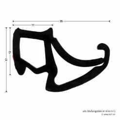 Hörmann Zargendichtung P132, 6500 Mm -Sonax Geschäft 501103 hoermann zargendichtung p132 6500 mm masse