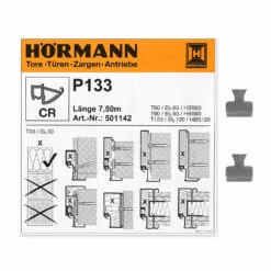 Hörmann Zargendichtung P133, 7500 Mm -Sonax Geschäft 501142 hoermann zargendichtung p133 7500 mm zubehoer