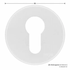 Hörmann FS Drückergarnitur D110 Rosette PZ, Alu -Sonax Geschäft 535346 hoermann fs drueckergarnitur d110 pz rosette alu f1 gleitlager durchmesser