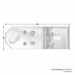Hörmann Dübellaschen S61 16 Hörmann Dübellaschen S61 -Sonax Geschäft 549521 hoermann duebellaschen winkel laenge breite