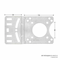 Hörmann Kettenbox-Anbausatz, 1:2 -Sonax Geschäft 637006 hoermann kettenbox anbausatz 1 2 masse montageplatte