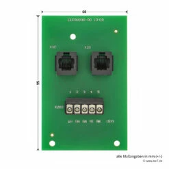Hörmann Adapterplatine SKS Für STA 400 -Sonax Geschäft 637664 hoermann adapterplatine sks fuer sta400 bemassung2