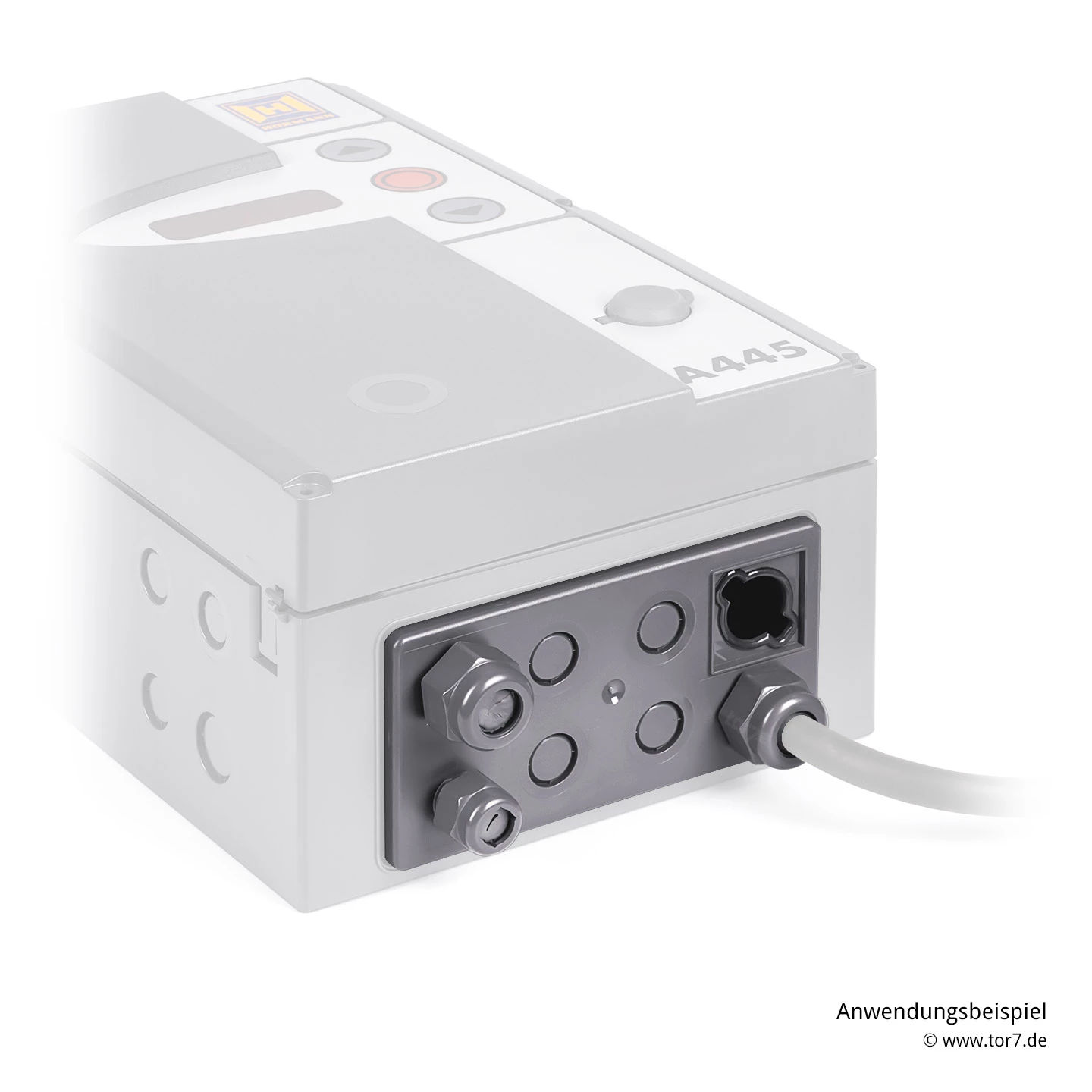 Hörmann Flanschdeckel Unten, Mit Verschraubungen 2 Hörmann Flanschdeckel Unten, Mit Verschraubungen – Bild 2