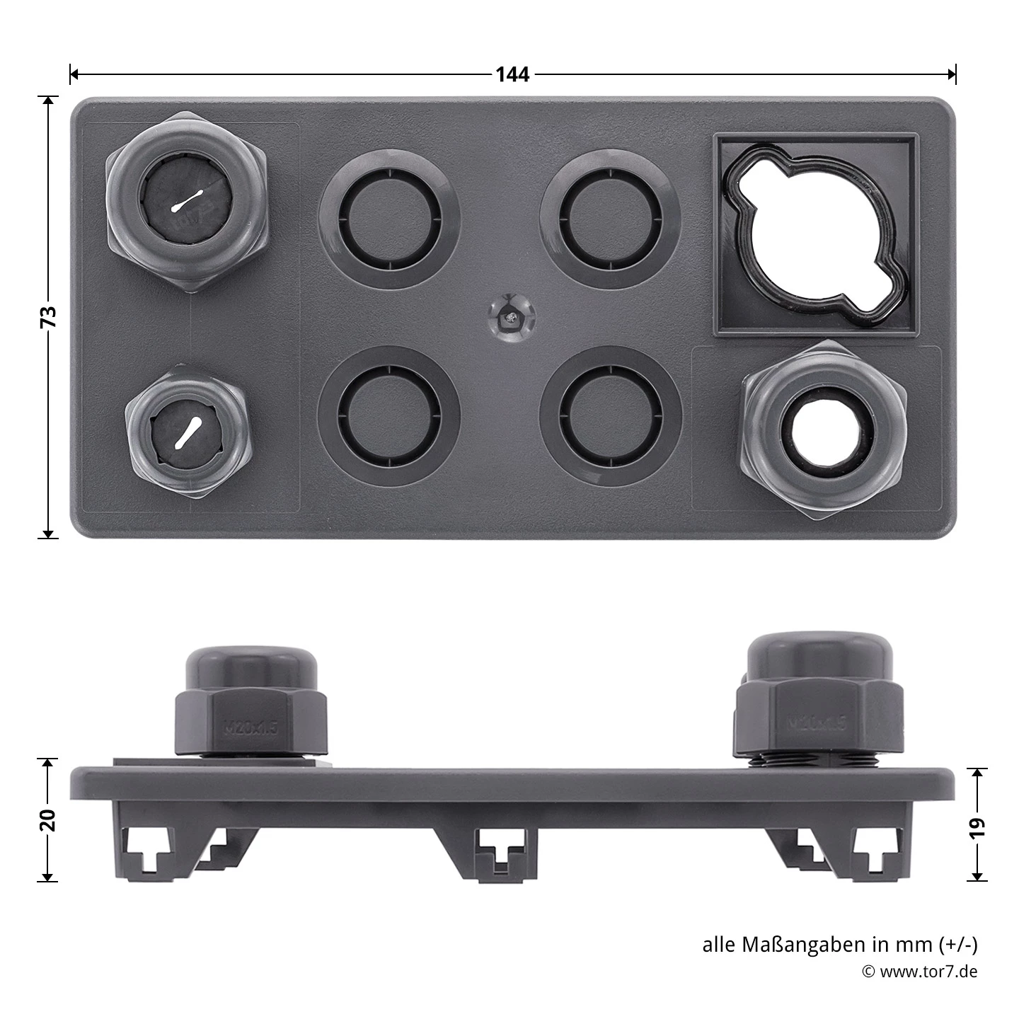 Hörmann Flanschdeckel Unten, Mit Verschraubungen 5 Hörmann Flanschdeckel Unten, Mit Verschraubungen – Bild 5