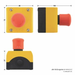 Hörmann Not-Aus-Schalter DTN 10 -Sonax Geschäft 639888 hoermann drucktaster dtn10 masse