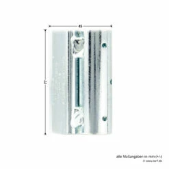 Hörmann Flügelteil FE Verzinkt, Nicht Verstellbar, H8-5/MZ -Sonax Geschäft 690407 hoermann fluegelteil fe verzinkt nicht verstellbar fuer h8 5 mz masse 1