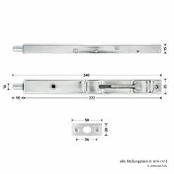 Hörmann Türkantriegel 24 X 220 Mm Verzinkt ZK/MZ 13 Hörmann Türkantriegel 24 X 220 Mm Verzinkt ZK/MZ -Sonax Geschäft 690481 hoermann tuerkantriegel 24 x 220 mm verzinkt zk mz masse
