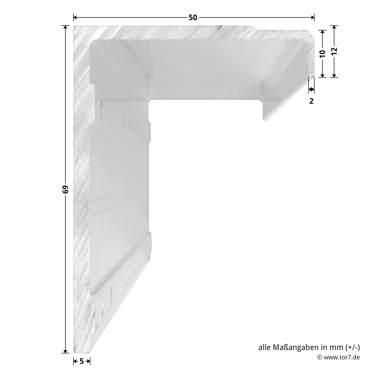 Hörmann Befestigungswinkel TS 4000, Öffnungsseite, Bandseite 5 Hörmann Befestigungswinkel TS 4000, Öffnungsseite, Bandseite – Bild 5