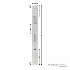 Hörmann Schlupftür-Schloss DF80/95/98, PZ, DIN Links 9 Hörmann Schlupftür-Schloss DF80/95/98, PZ, DIN Links -Sonax Geschäft 716839 hoermann schlupftuer schloss df80 95 98 pz din links masse stulp