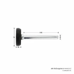 Hörmann Laufrolle DF95/DF98 Komplett, Links -Sonax Geschäft 760071 hoermann laufrolle df95 df98 komplett links masse