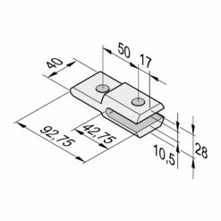 SOMMER Set Torpfostenbeschlag 92/235 Twist XL -Sonax Geschäft 7613v000 sommer set pfostenbeschlag 92 235 twist xl torpfosten anbindung