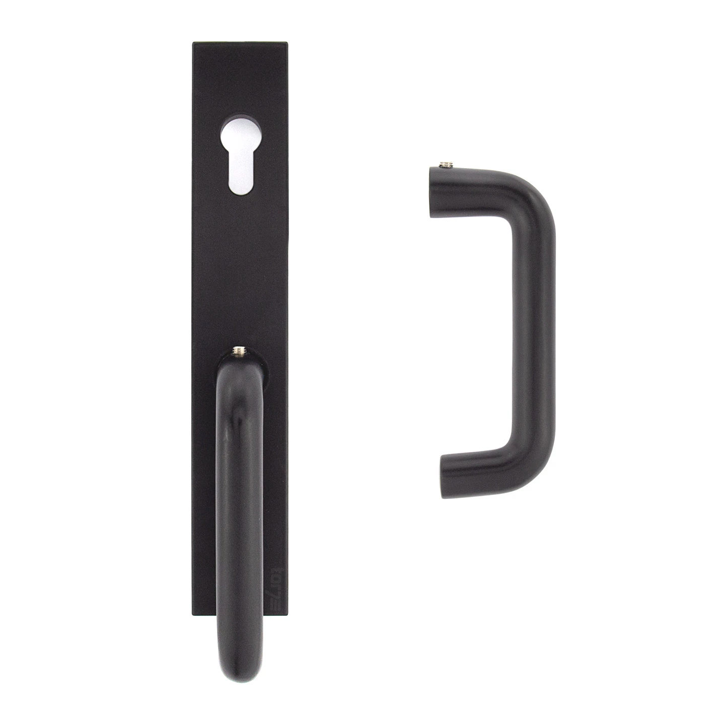 Hörmann Aluminium-Drückergarnitur, Schloss Aufliegend, PZ 60/48 Mm 1 Hörmann Aluminium-Drückergarnitur, Schloss Aufliegend, PZ 60/48 Mm