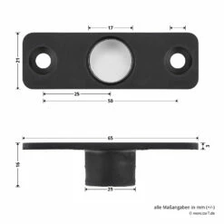 Hörmann Führungsbuchse Verschlussstange, 16 Mm -Sonax Geschäft 772238 hoermann fuehrungsbuchse verschlussstange 16mm bemassung