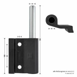 Hörmann Aluminium-Druckgussband DIN Links, Zwischenliegend -Sonax Geschäft 772323 hoermann aluminium druckgussband din links zwischenliegend masse