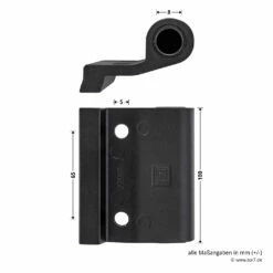Hörmann Entlastungsrolle Für Kupplung 400 Mm, M12, DIN Links, Zwischenliegend -Sonax Geschäft 772633 hoermann entlastungsrolle 400mm m12 din links zwischenliegend masse bild 2