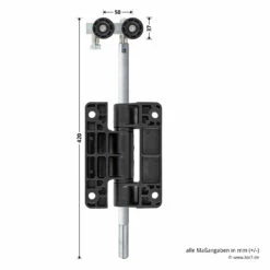 Hörmann Entlastungsrolle Mit Doppel-Bandteil 400 Mm, M12, DIN Links, Aufliegend 8 Hörmann Entlastungsrolle Mit Doppel-Bandteil 400 Mm, M12, DIN Links, Aufliegend -Sonax Geschäft 772637 hoermann entlastungsrolle mit doppel bandteil 400mm m12 din links aufliegend masse bild 1