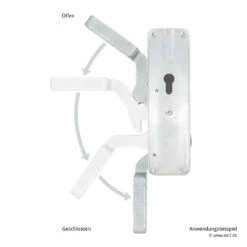 Hörmann Tortreibriegel Basküle Links, PZ -Sonax Geschäft 790540 hoermann tortreibriegel baskuele links pz anwendungsbeispiel
