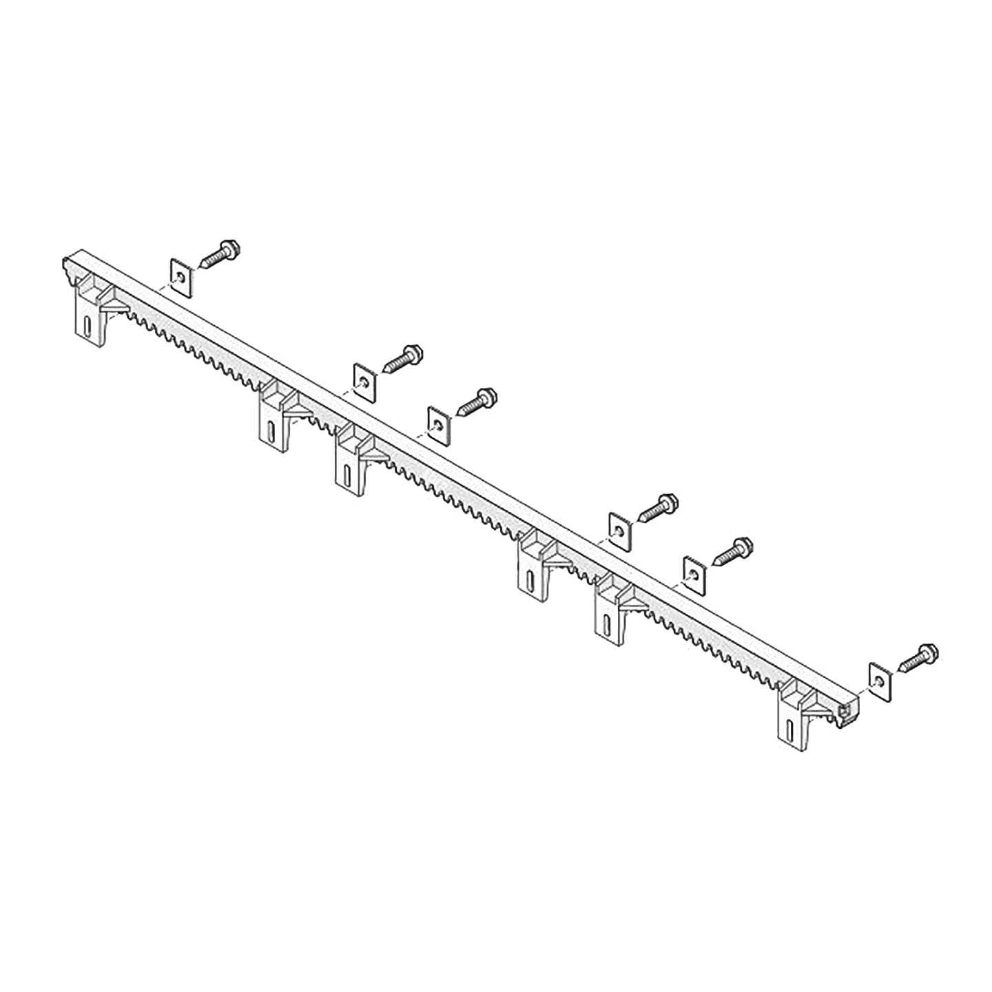 SOMMER Kunststoffzahnstangen-Set Mit Stahlkern 2 SOMMER Kunststoffzahnstangen-Set Mit Stahlkern – Bild 2